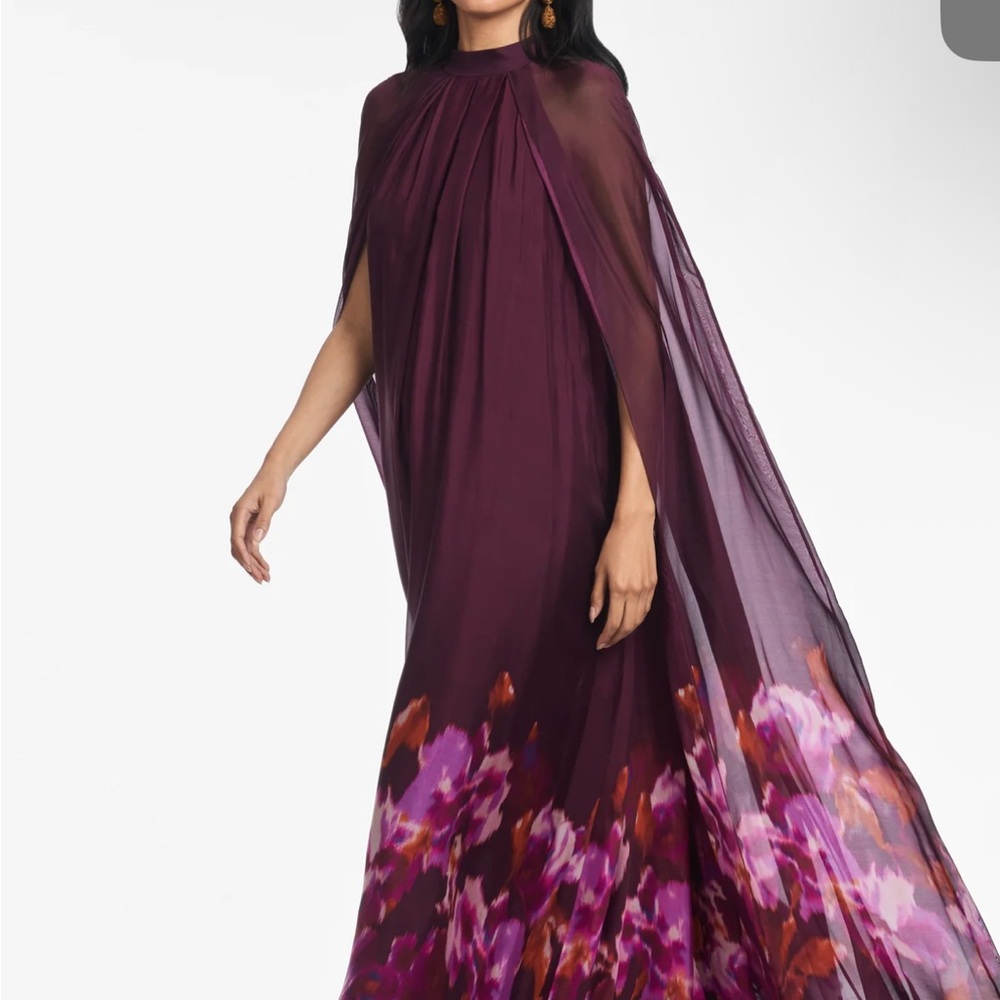 Sachin + Babi Plum and Pink Floral Maxi Dress